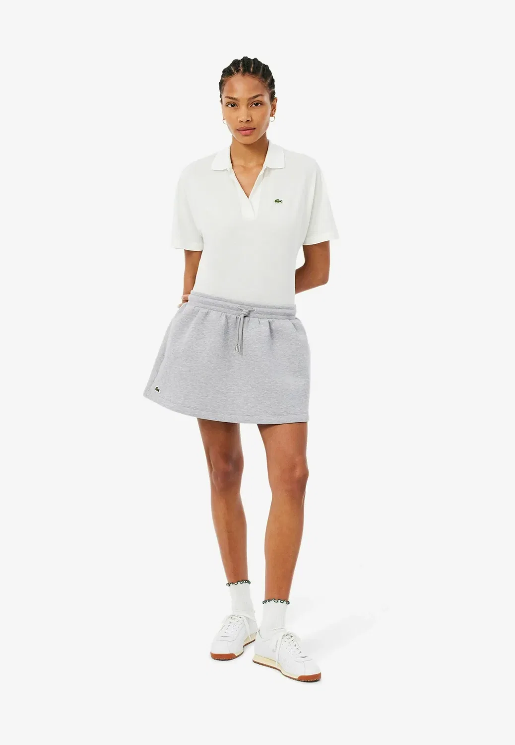 Юбка А-силуэта Lacoste, Gris Clair Chiné-Cca