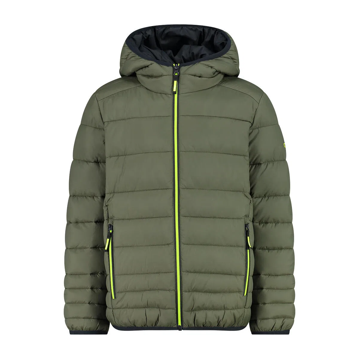 Детская зимняя куртка для мальчиков KID JACKET FIX HOOD Cmp, Оливgrun