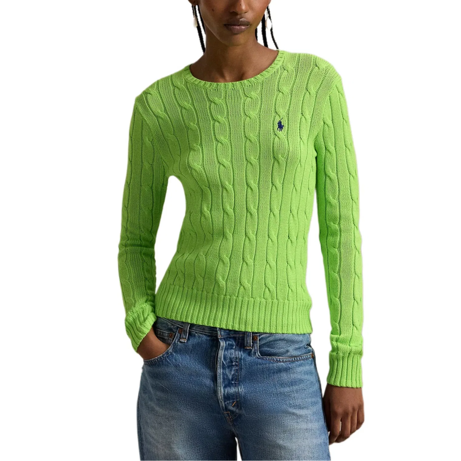Женский облегающий свитер с принтом Bright Leaf Polo Ralph Lauren, Bright Leaf — фото 3
