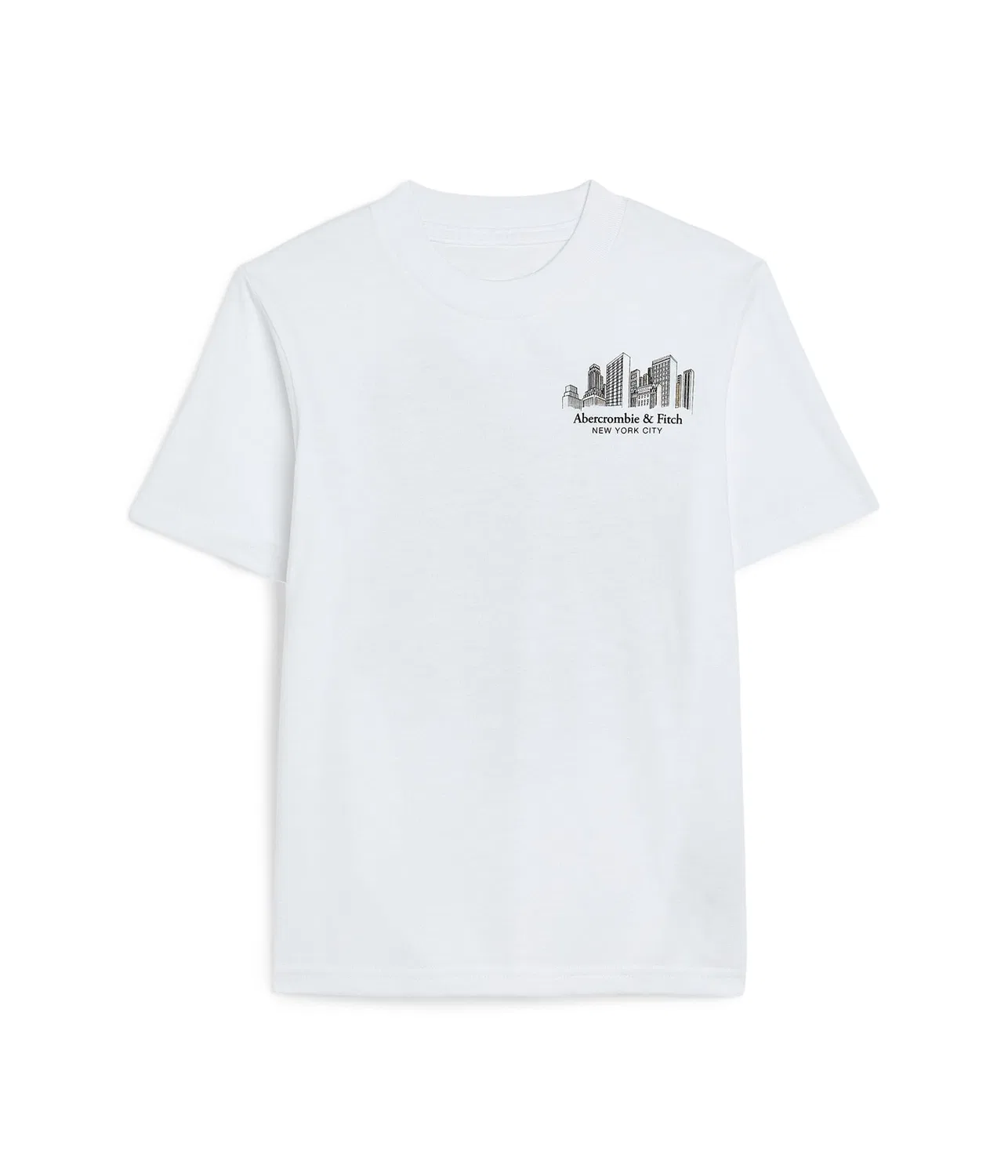 Футболка NYC Sketch (для маленьких и больших детей) Abercrombie Kids, Bright White