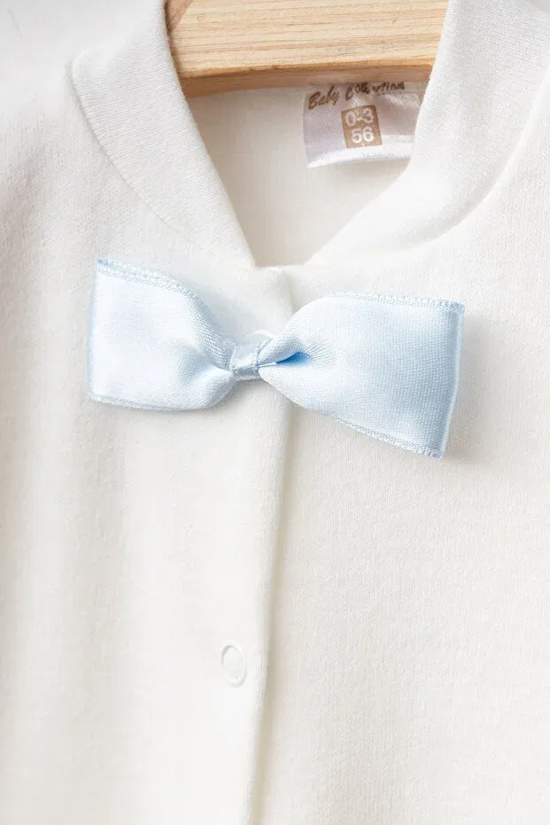 Детский комбинезон для мальчиков с длинным рукавом Ponpon Baby, Blue — фото 3