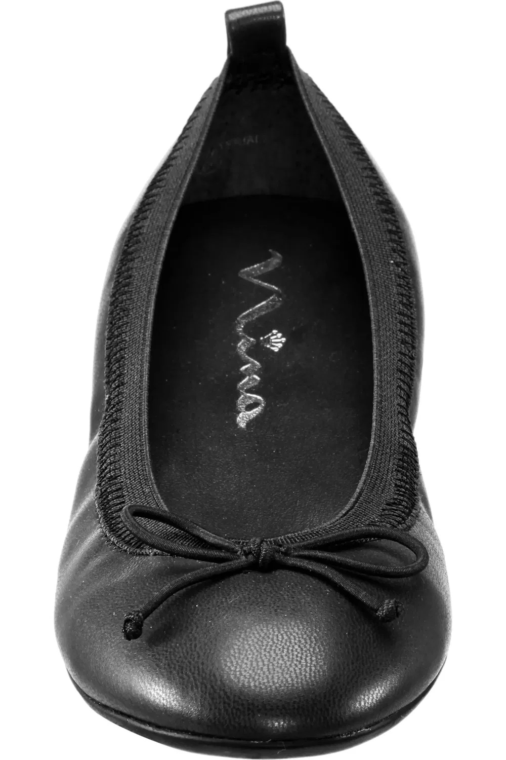 Балетки детские с резинкой Esther Nina, Black Smooth — фото 4