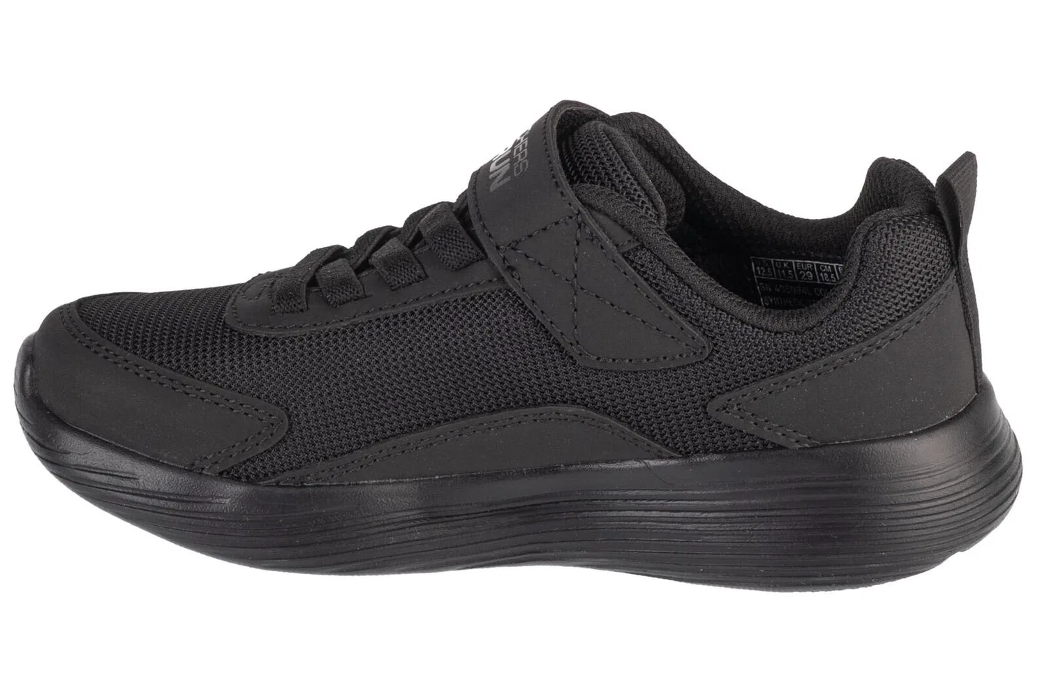 Детские кроссовки для мальчиков с шнуровкой и липучкой Go Run 400 V2 - Strarvo Skechers, Schwarz — фото 2