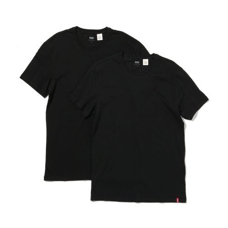 Комплект из двух тонких футболок, черные + Levi's, Blacks — фото 3