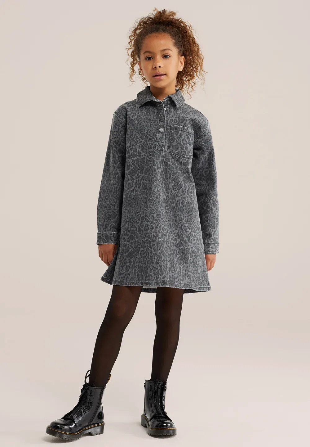 Блу-Ридж - джинсовое платье We Fashion, Dark Grey