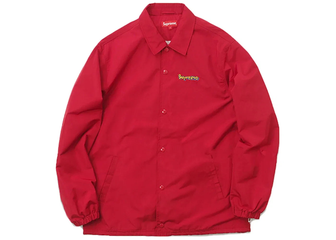 Мужская куртка-тренч без рукавов Supreme Gonz Logo Coaches Jacket, Red