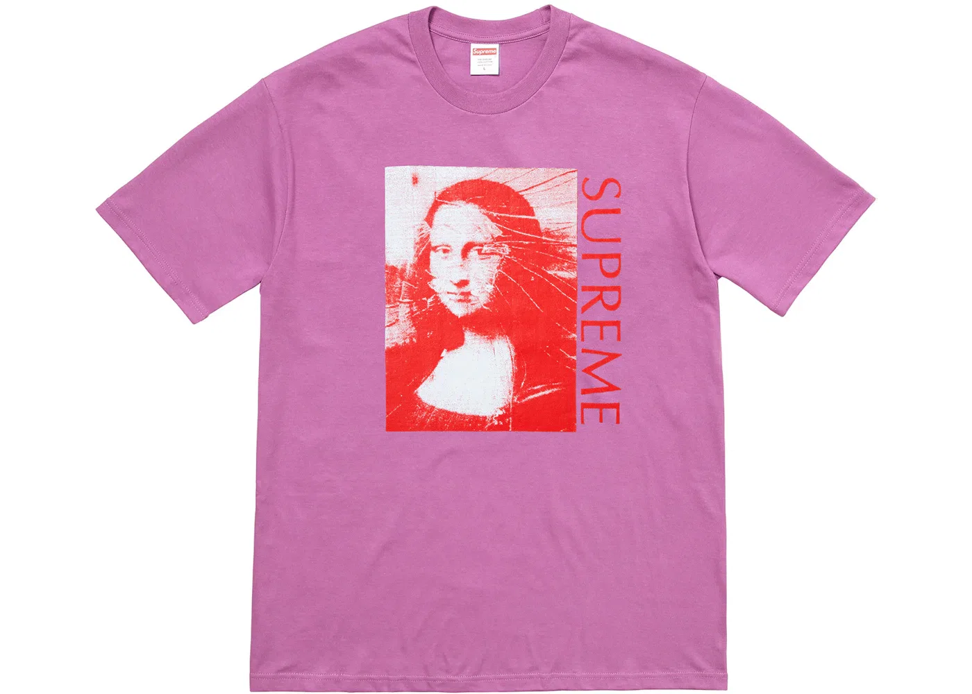 Мужская футболка с принтом Supreme Mona Lisa Tee, Light Purple