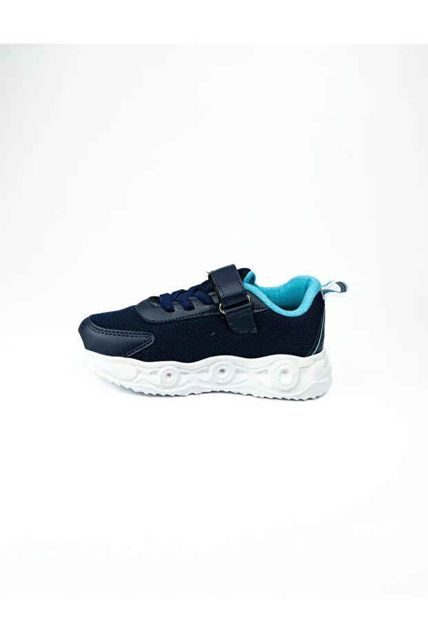 Детские спортивные туфли для мальчиков с низким каблуком Willa's Navy Blue Babali, Navy Blue — фото 3