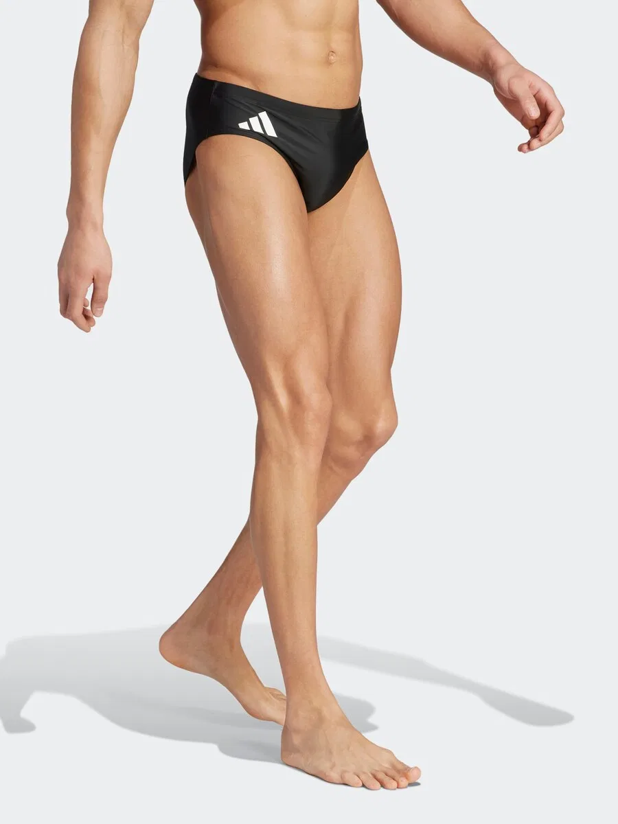 Плавки-шорты ADIDAS PERFORMANCE Athletic Swim Trunks 'Solid Swim' черного цвета — фото 4