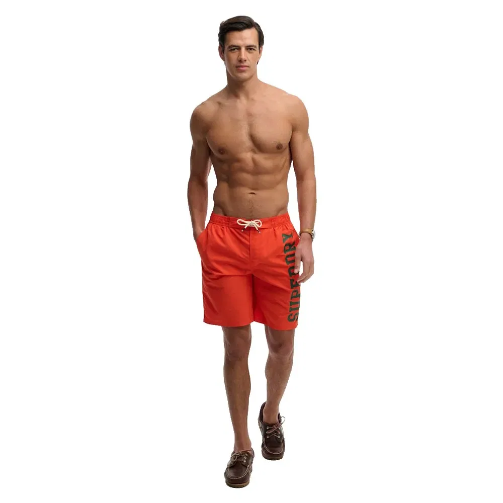 Плавки Superdry Logo 19 Superdry, оранжевый — фото 4