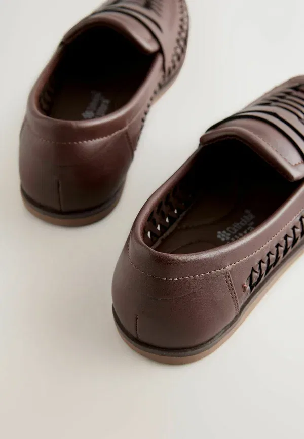 Мокасины с круглым носом Moccasins Next Tan brown, светло-коричневый — фото 4
