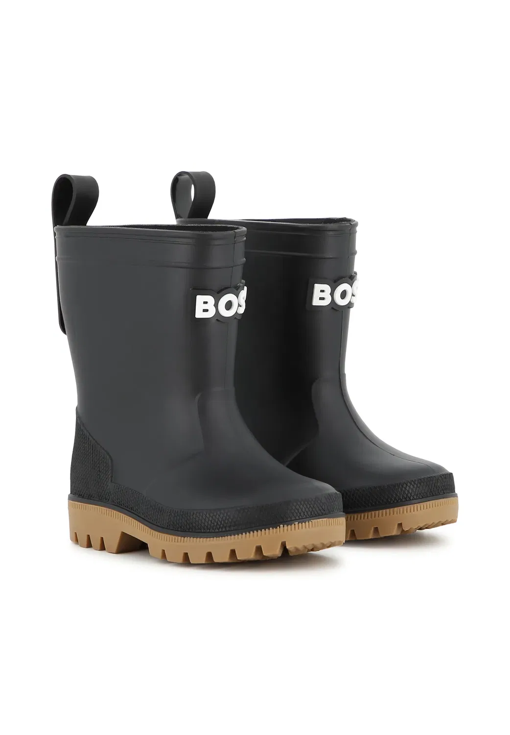 Резиновые сапоги для малышей - резиновые сапоги Boss Kidswear, Black — фото 2
