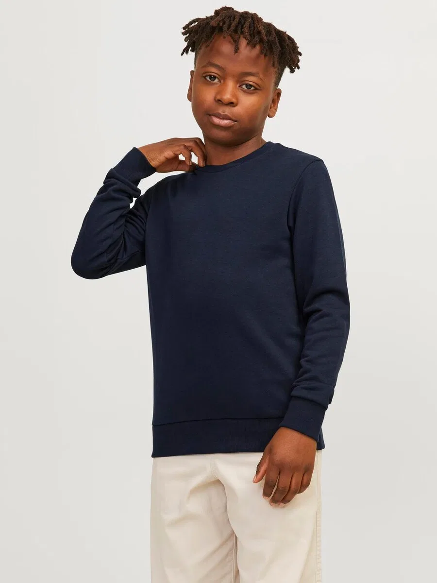 Детская толстовка 'JJEBradley' темно-синего цвета Jack & Jones Junior — фото 3