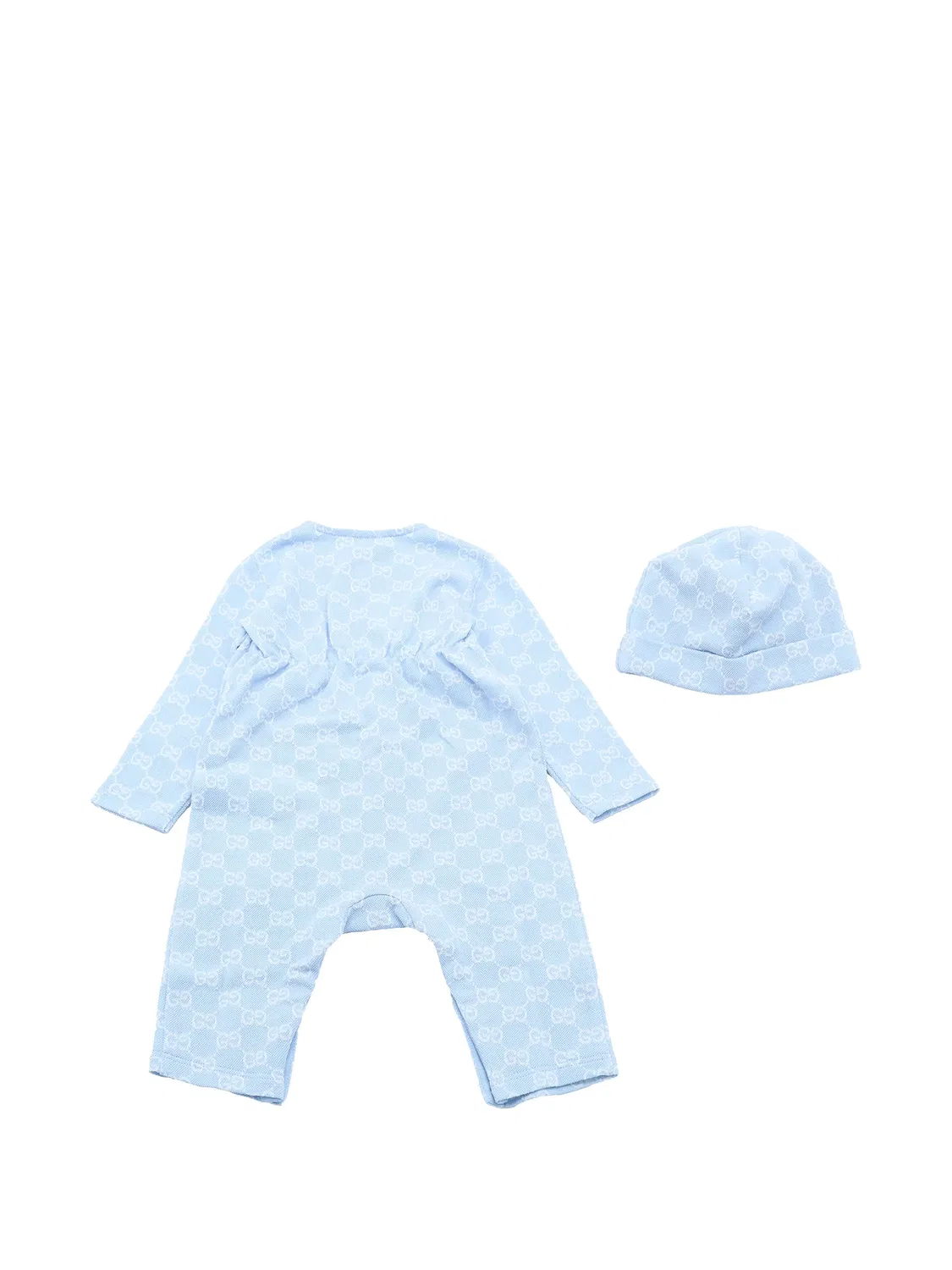 Комплект из четырех предметов с монограммой Gucci Kids, синий — фото 2