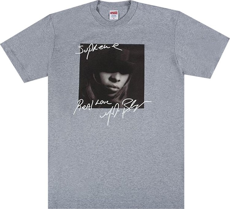 

Футболка Supreme Mary J. Blige Tee 'Heather Grey', серый