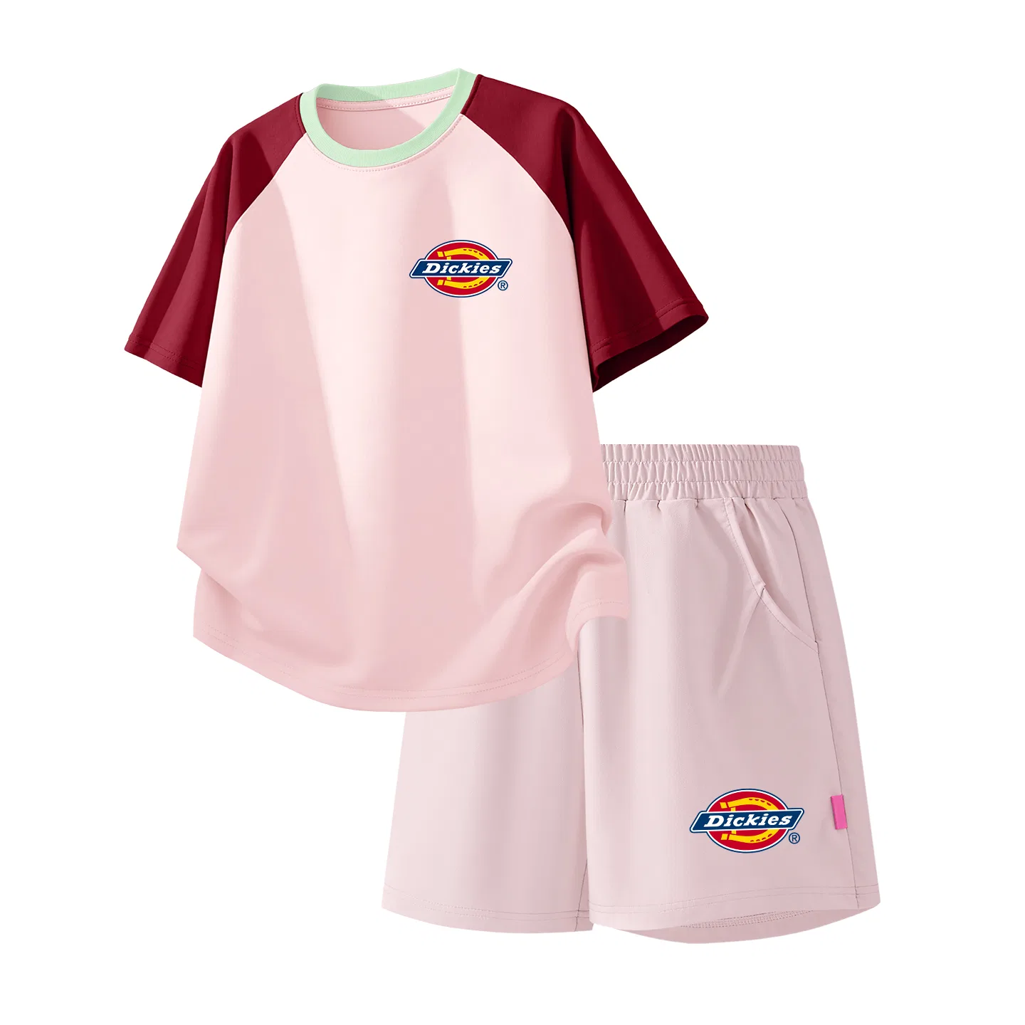 Детский спортивный комплект из 2 предметов с принтом Dickies, S Logo K Red Pink