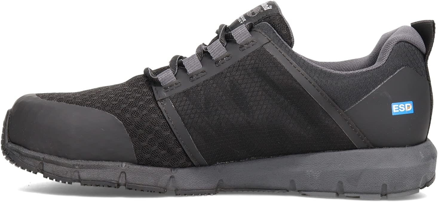 Timberland PRO мужские промышленные спортивные рабочие ботинки Radius с композитным защитным носком и антистатическими свойствами, Black/Grey V1 — фото 4