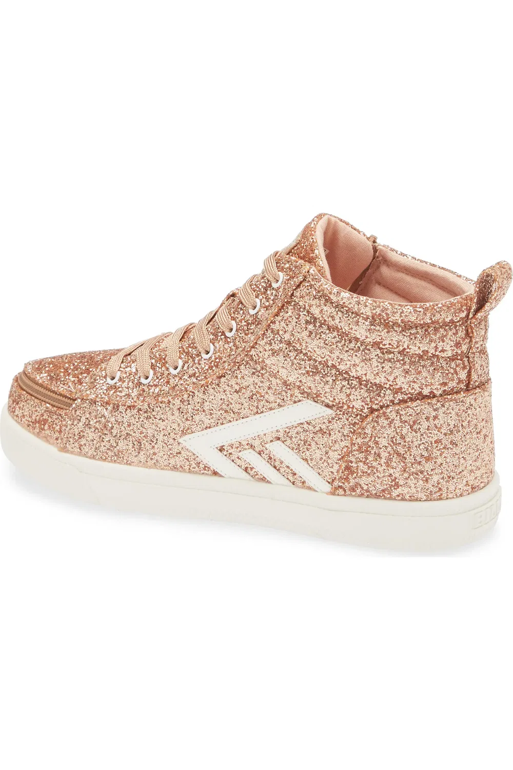 Кроссовки детские с блестками Billy Classic Glitter High Top BILLY Footwear, Rose Gold — фото 2