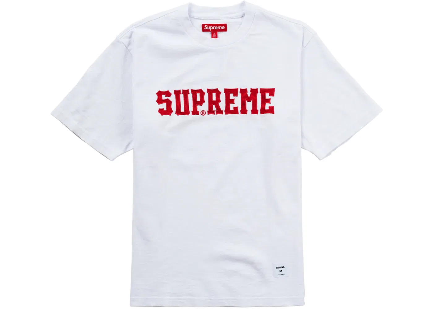 Мужской топ с аппликацией Twill Applique Supreme, белый