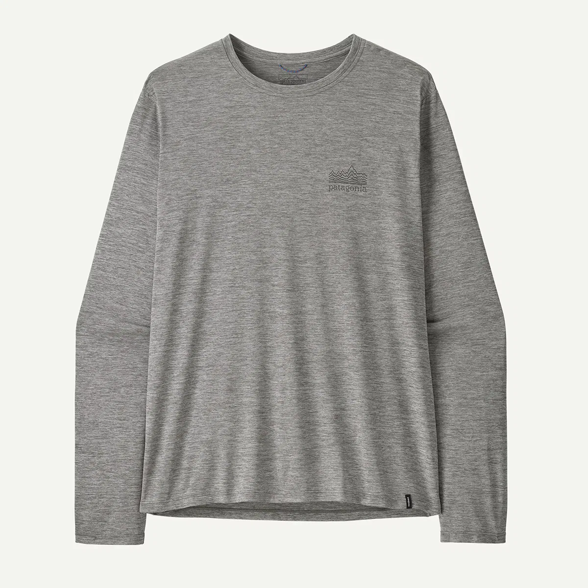 Мужская футболка с длинным рукавом с принтом Strataspire Patagonia, Feather Grey — фото 2