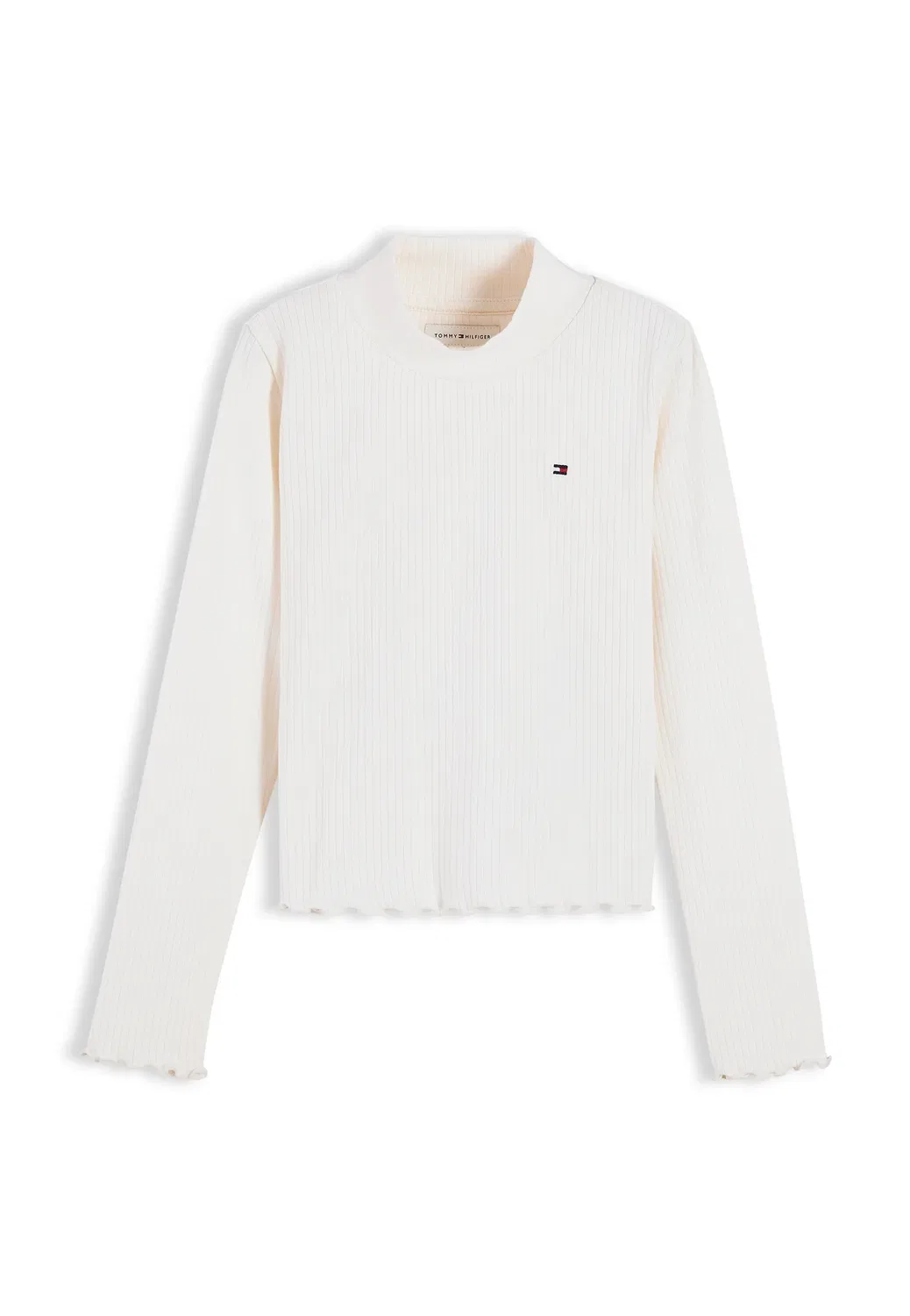 Топ с высоким воротником и длинными рукавами Tommy Hilfiger, Off White — фото 4