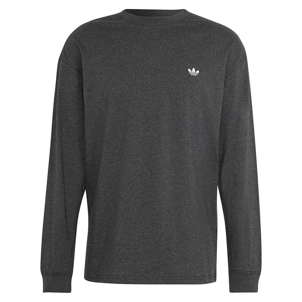 Футболка с длинным рукавом Trefoil Essentials Melange Adidas Originals, серый — фото 3