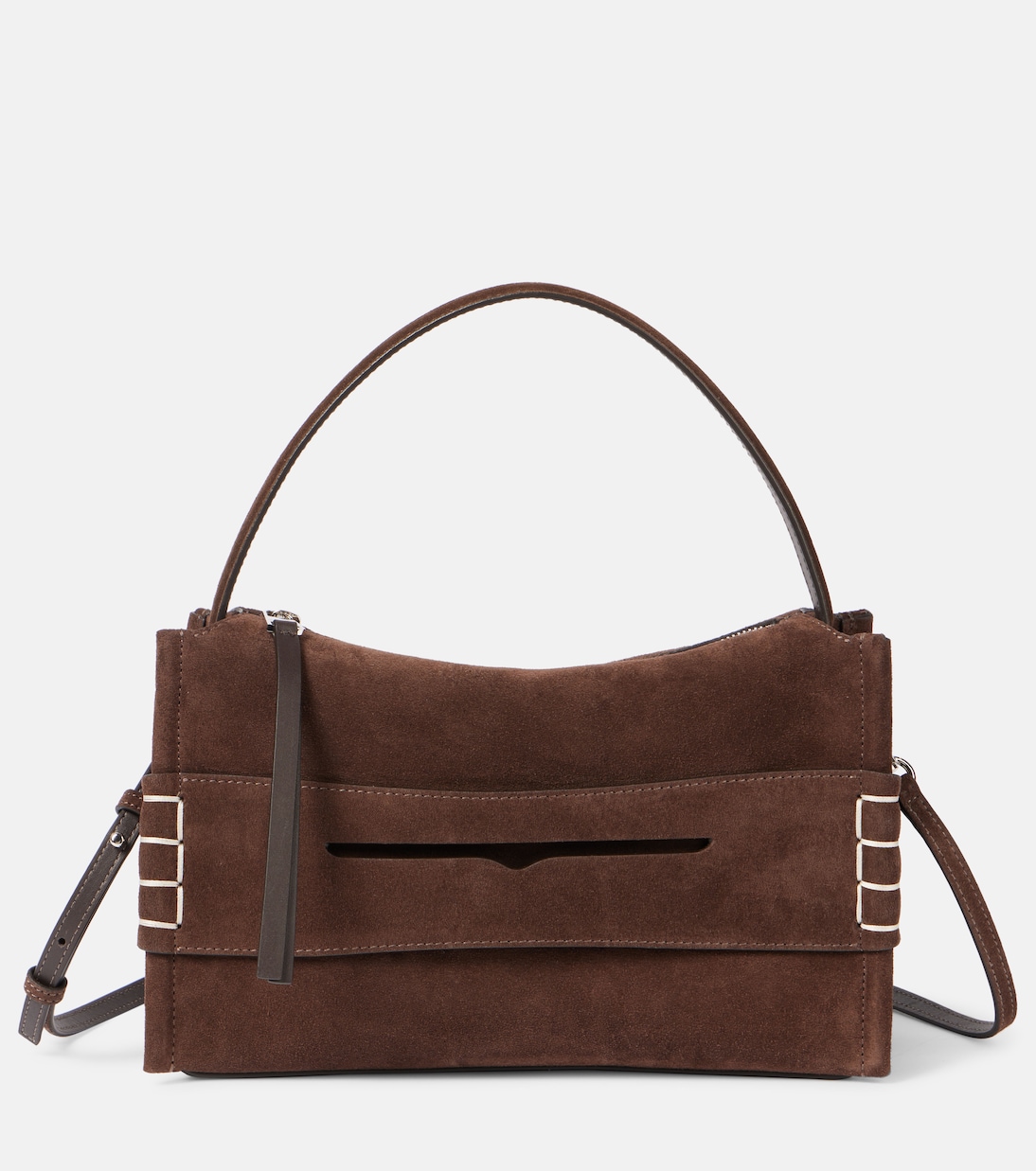

Сумка через плечо Small из замши в стиле лофер JW Anderson, коричневый