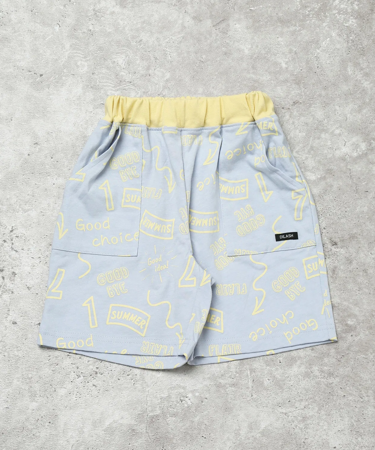 Детские шорты с принтом 4/4 DILASH, Saks Blue