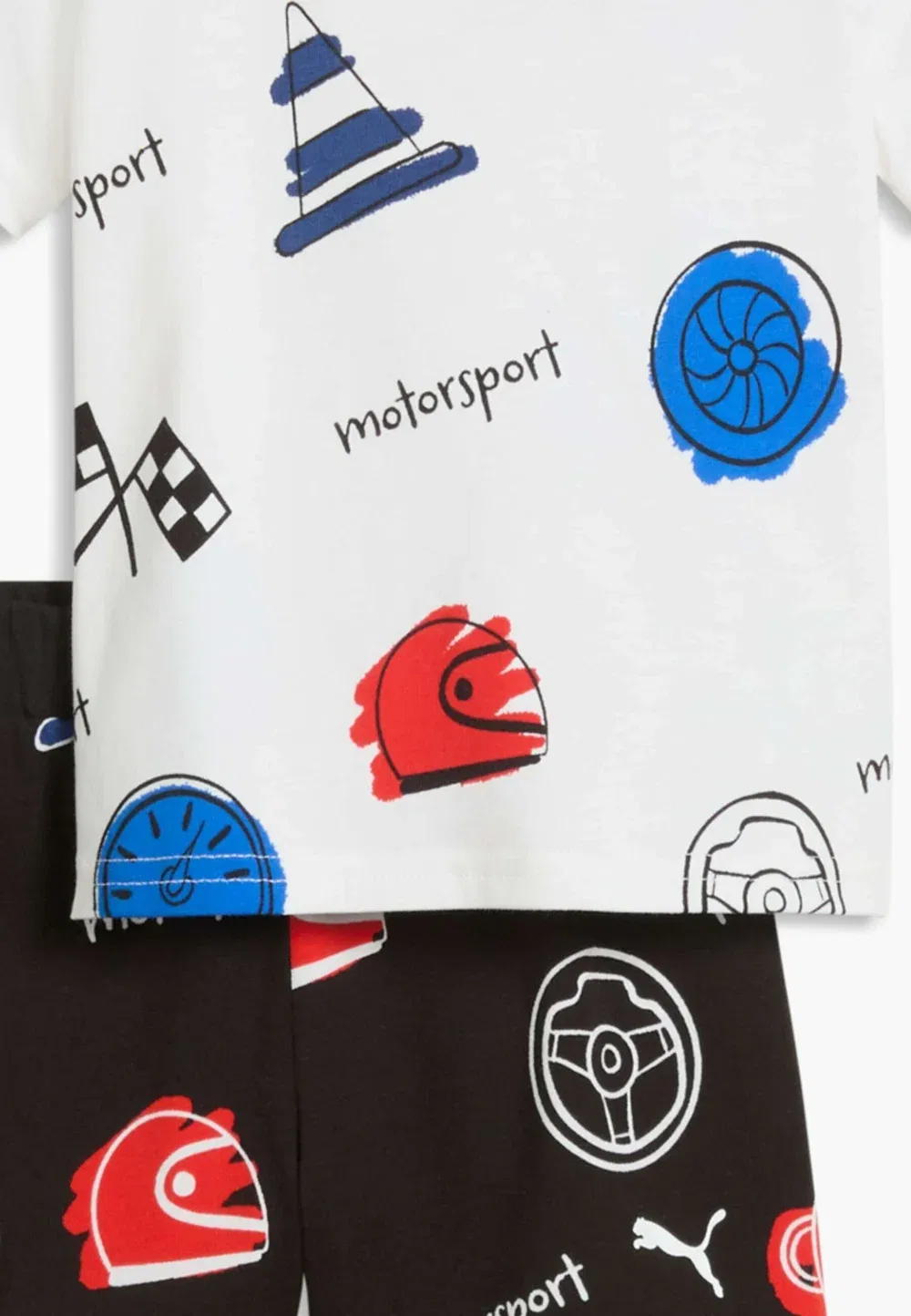 Bmw m Motorsport Essentials спортивная одежда для тренировокsanzug комплект унисекс - шорты Puma, Black-Aop — фото 3