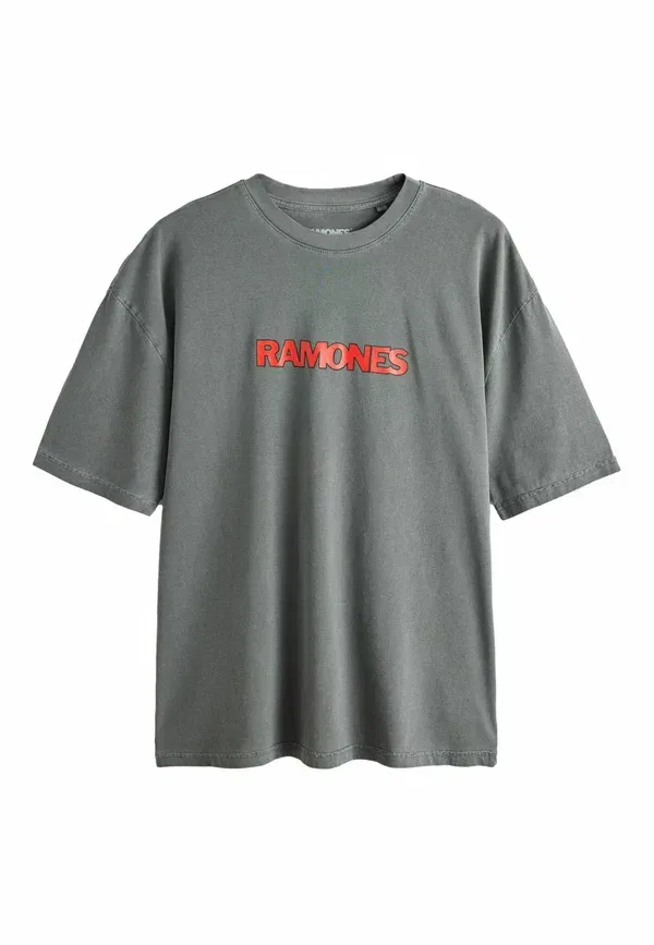 Футболка с принтом Ramones Next, серый