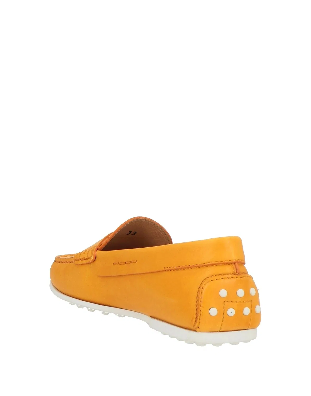 Детские лоферы из мягкой кожи Driving Shoes Tod'S, оранжевый — фото 3
