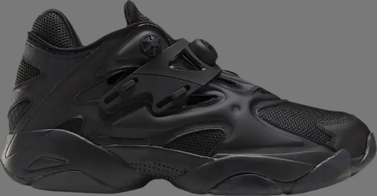 

Кроссовки pump court 'triple black' Reebok, черный