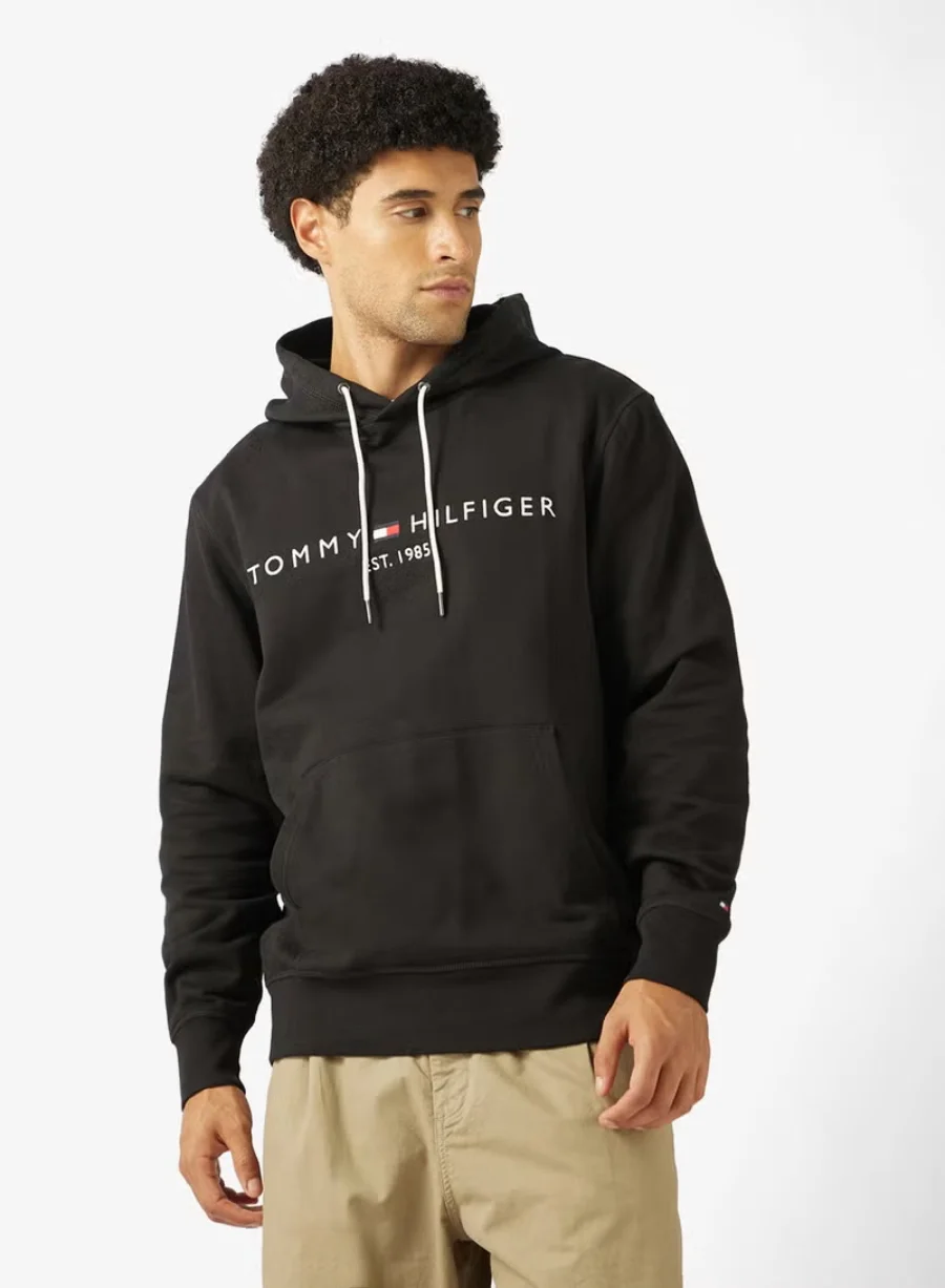 Худи Tommy Hilfiger WCC Tommy Logo, черный