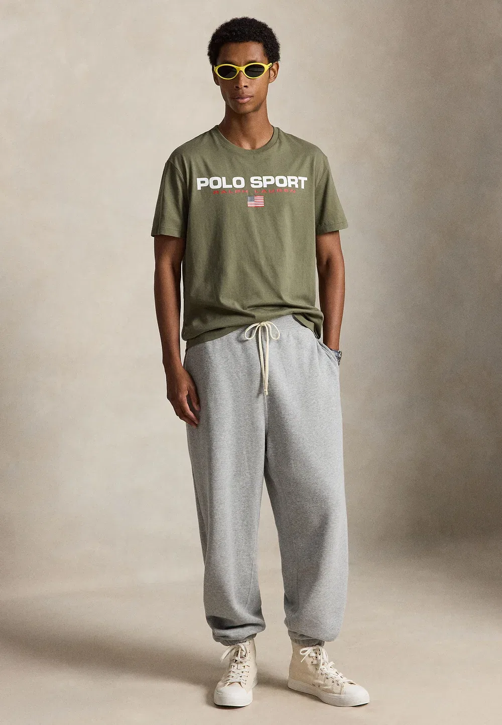 Классическая спортивная футболка-поло с принтом Polo Ralph Lauren, Cruise Olive — фото 2