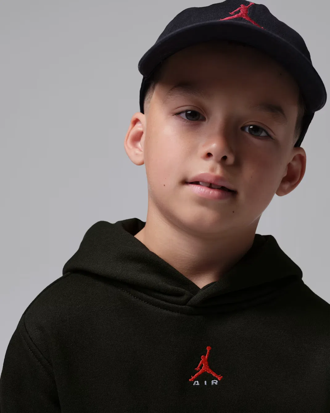 Детская толстовка с капюшоном Jordan Brooklyn Fleece, Black — фото 3