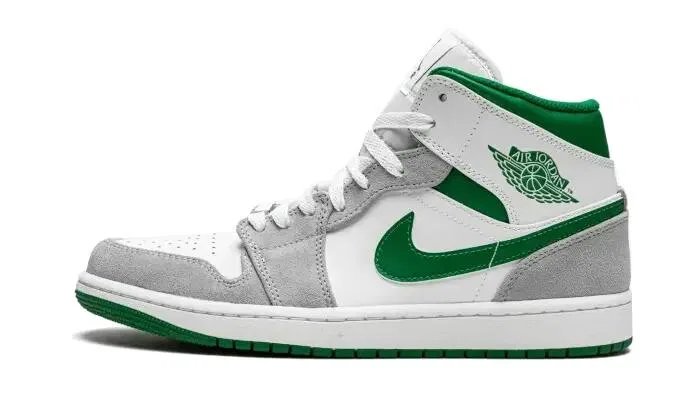 Детские кроссовки с высоким берцем Air Jordan 1 Mid Jordan, Weiß Grau