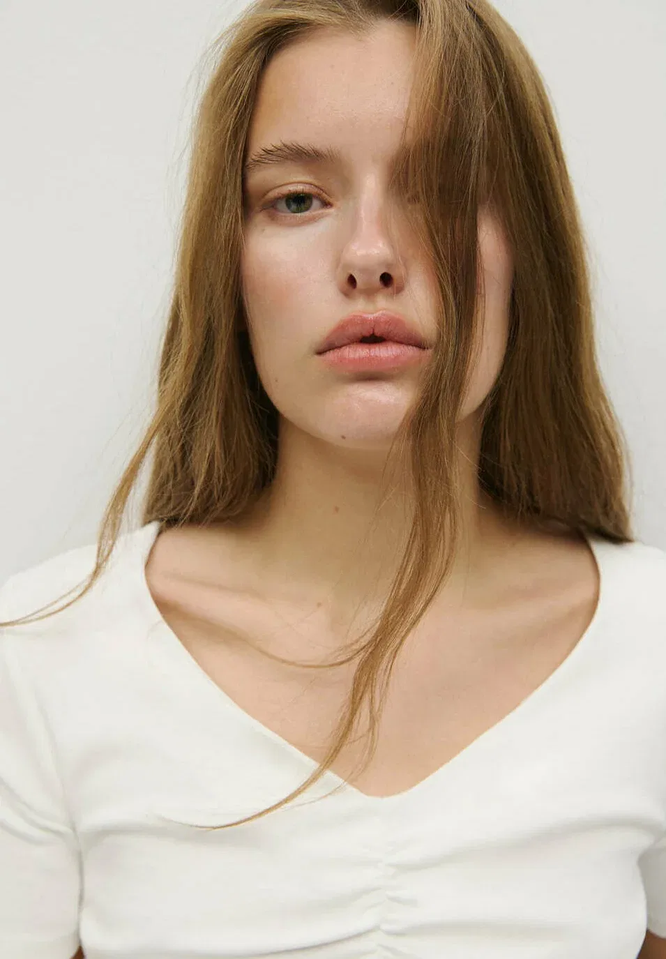 Футболка с принтом для подростков Mango Kids, Off White — фото 4