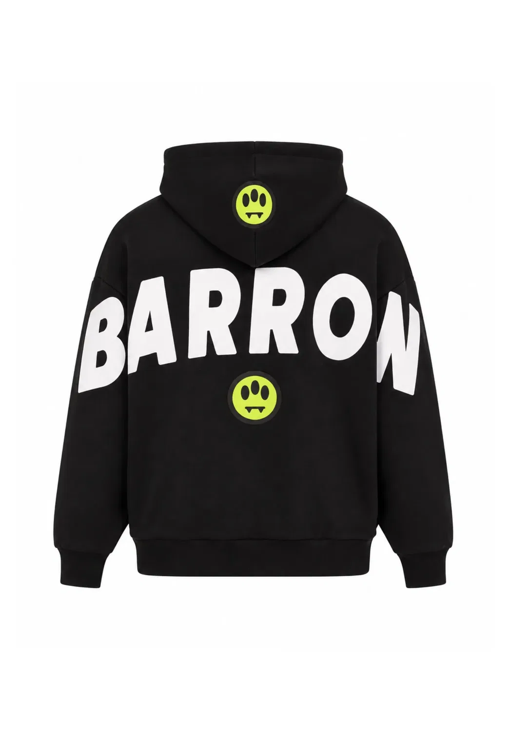 Худи макси с логотипом на спине, унисекс - худи Barrow, Black — фото 2