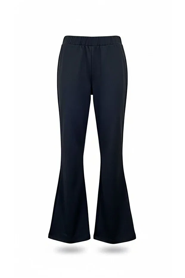 Детские леггинсы для девочек с принтом Flare Leg Colorinas, Black — фото 2