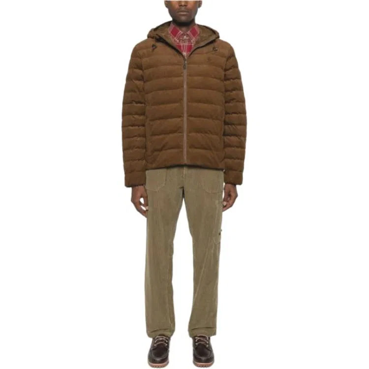 Мужская куртка с вельветовой отделкой Corduroy Puffer Jacket Polo Ralph Lauren — фото 3