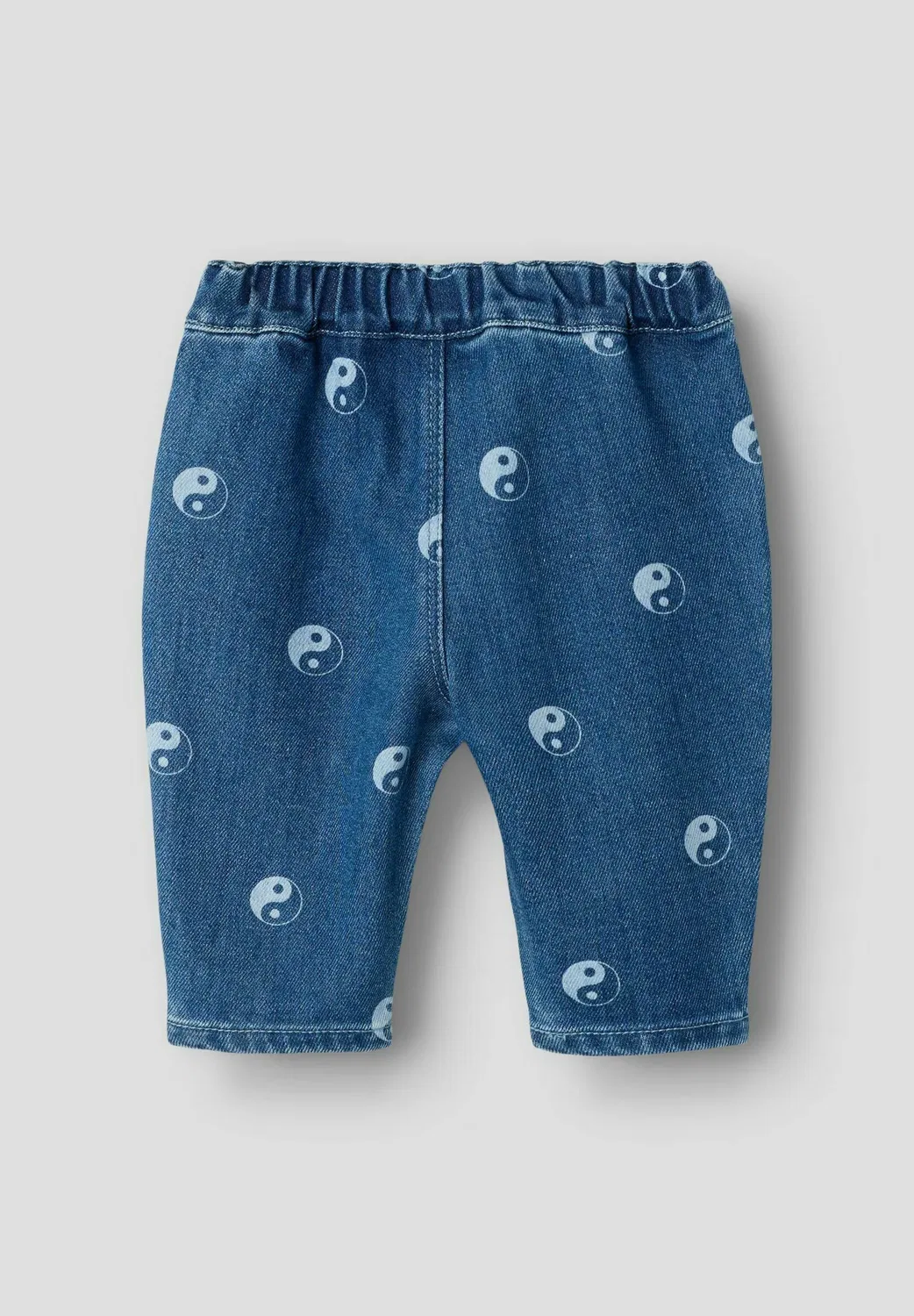 Свободные джинсы с принтом - брюки Lil' Atelier, Dark Blue Denim — фото 2