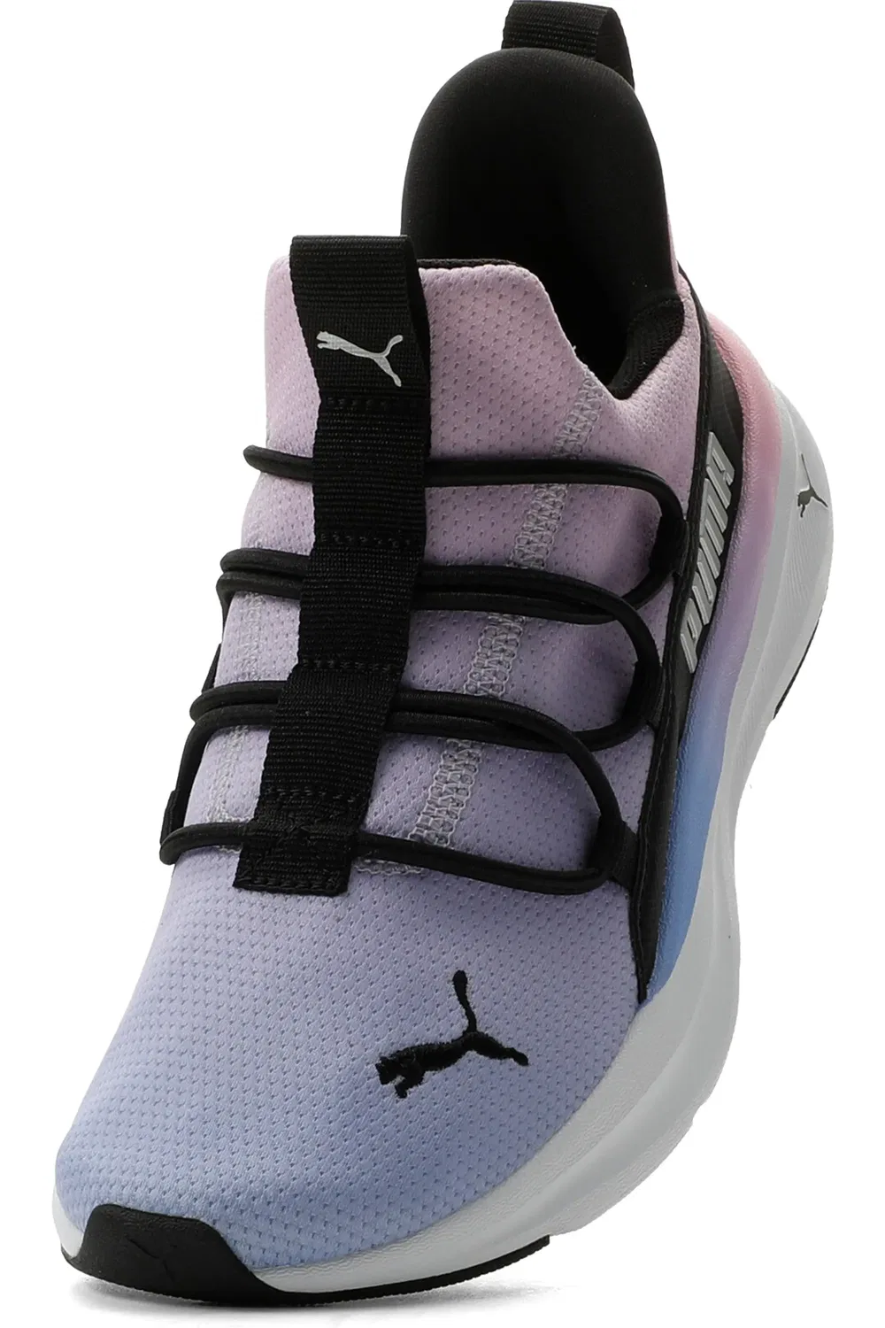 Кроссовки детские повседневные на шнуровке One4All 2.0 PUMA, Intense Lavender/Pink/Black