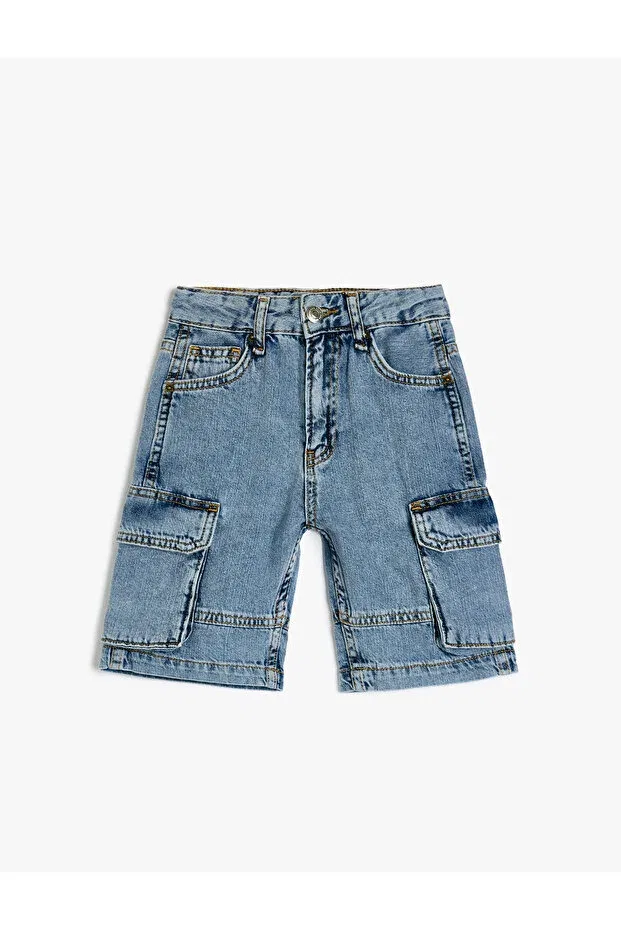 Детские шорты для мальчиков Oversize Denim Koton, Indigo — фото 2