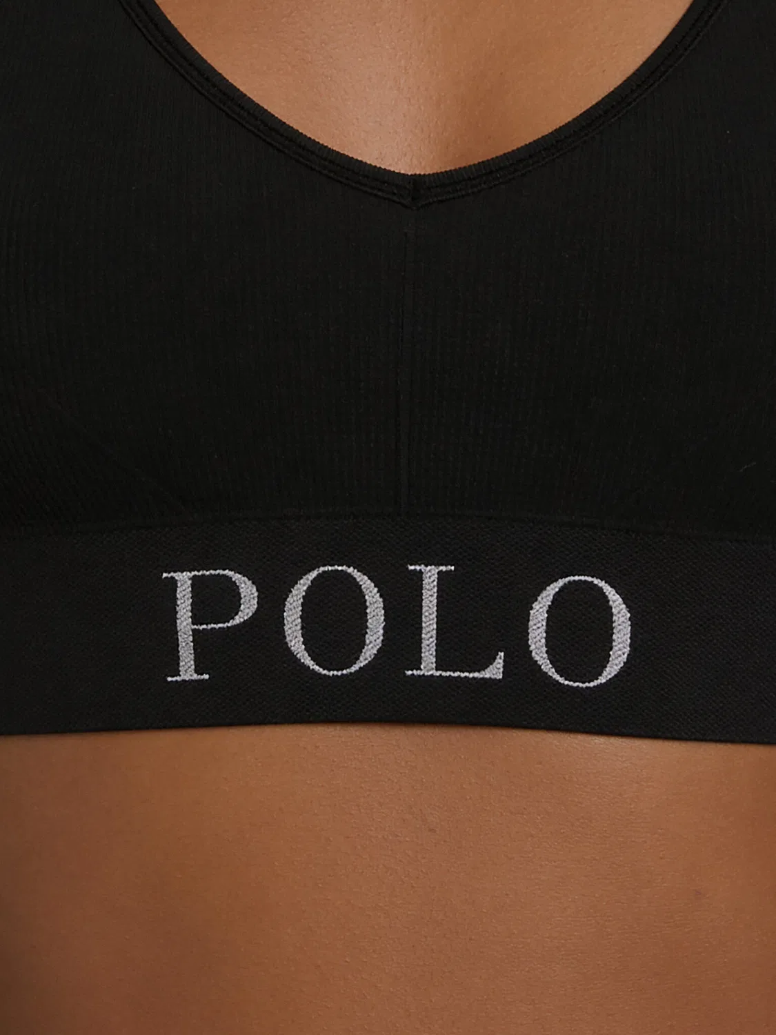 Женский топ-бюстгальтер Polo Ralph Lauren, черный — фото 3