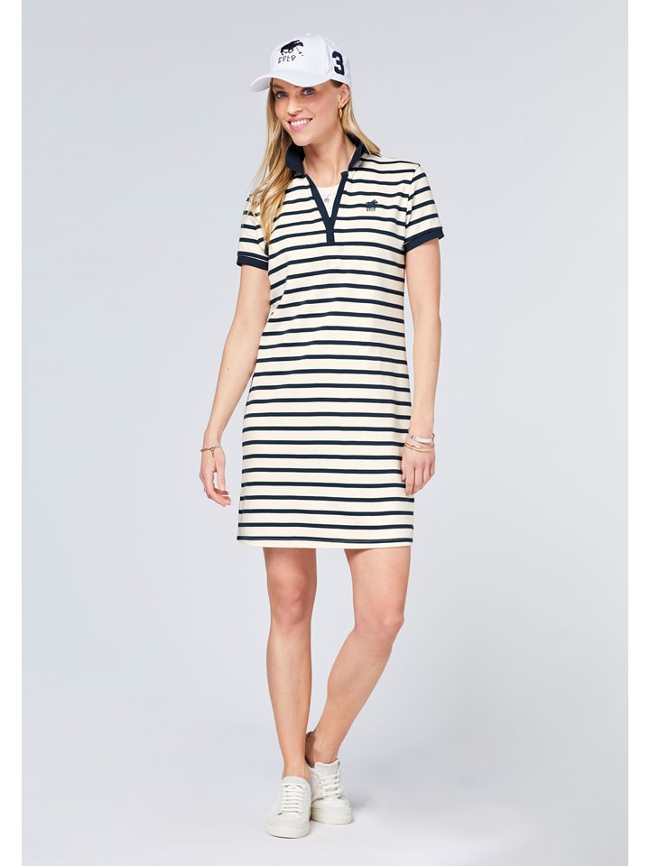

Короткое платье Polo Sylt Polokleid, цвет Weiß/Schwarz