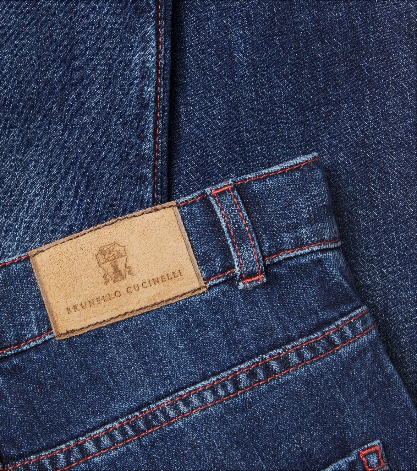 Джинсы прямого кроя со средней посадкой Brunello Cucinelli Kids, синий — фото 3