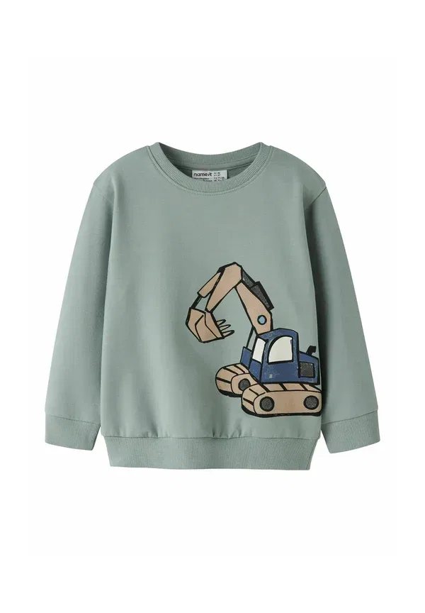 Свитшот с принтом Sweatshirt Name It, Green Milieu, зеленый