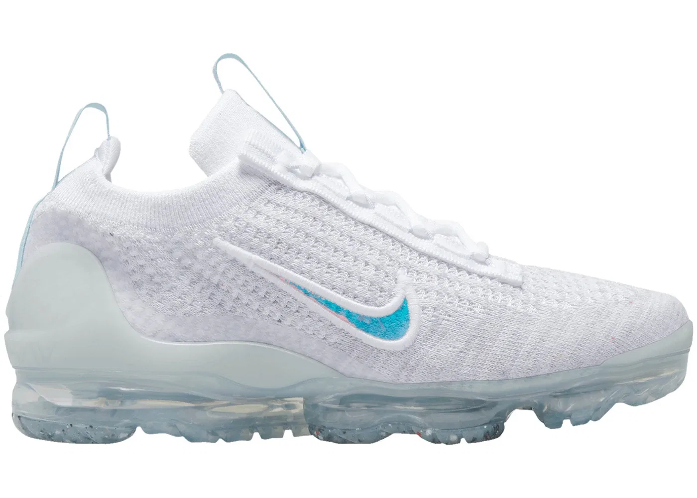 Детские кроссовки Lifestyle Nike Air VaporMax 2021 FK, White/Aura/Summit White/Clear