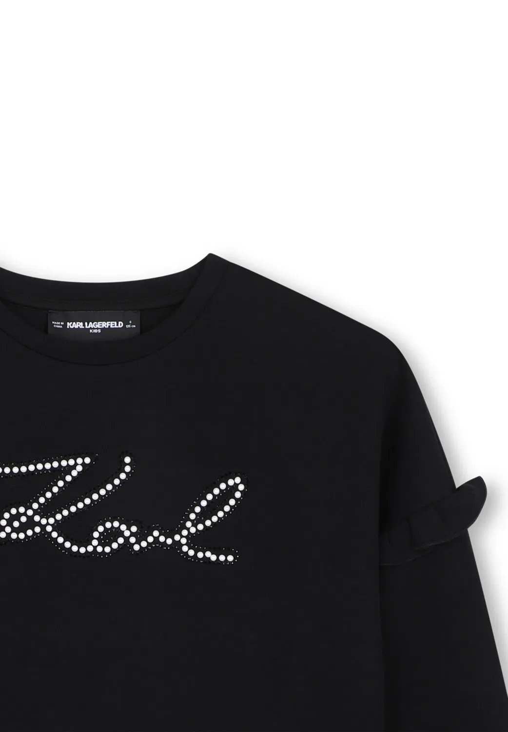 Sweat manches longues - толстовка Karl Lagerfeld Kids, Black — фото 4