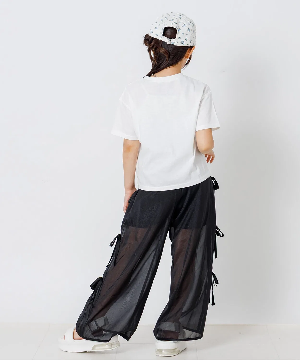 Детская футболка с принтом Spray Heart Lame algy, Off White — фото 3